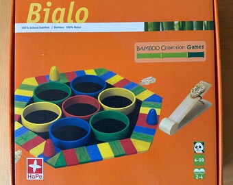 Bialo Bamboo Wooden Board Game Hape 2004 100% Complete