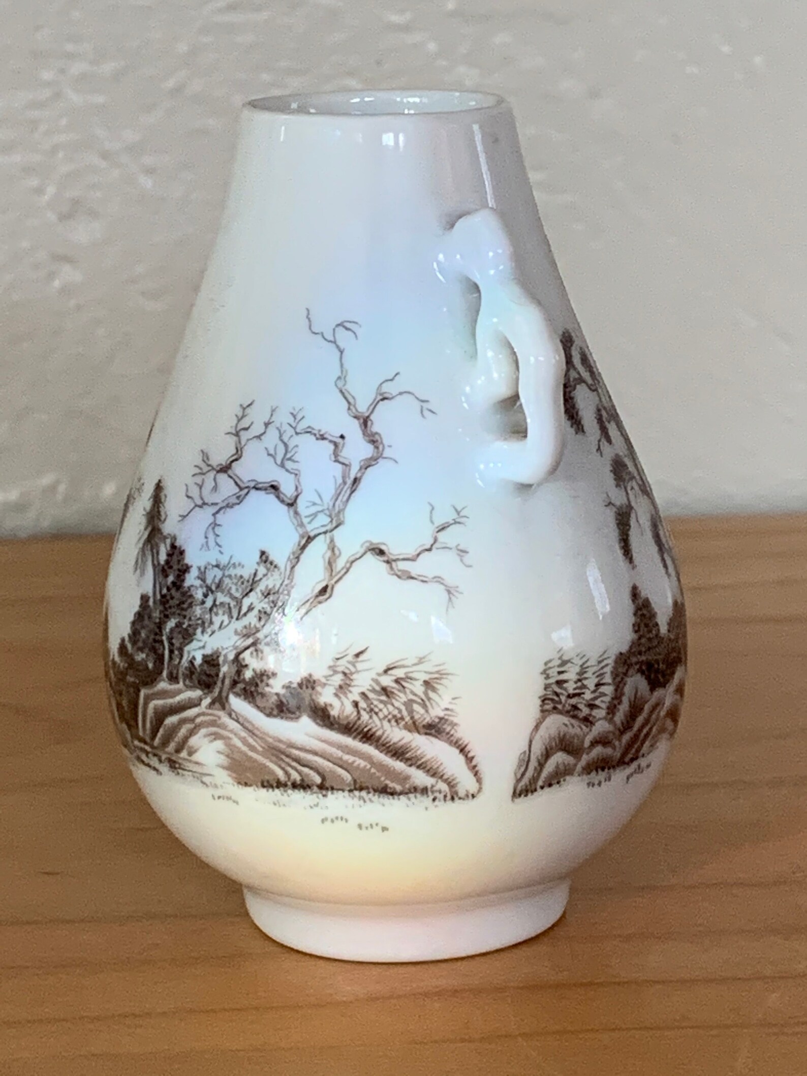 Japan Miniature Vase with Handles Franklin Mint Etsy