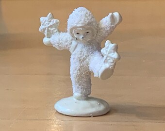Dept 56 SnowBabies "It's Snowing"  Pewter Miniature Retired Figurine