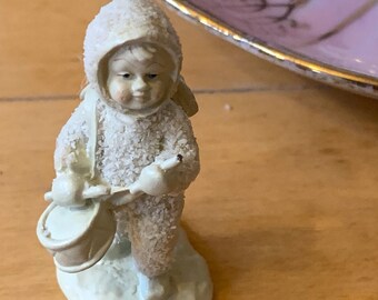 Dept 56 SnowBabies "Shall I Play For You" Pewter Miniature Retired Figurine