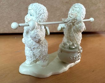 Dept 56 SnowBabies "Whistle While You Work" Pewter Miniature Retired Figurine