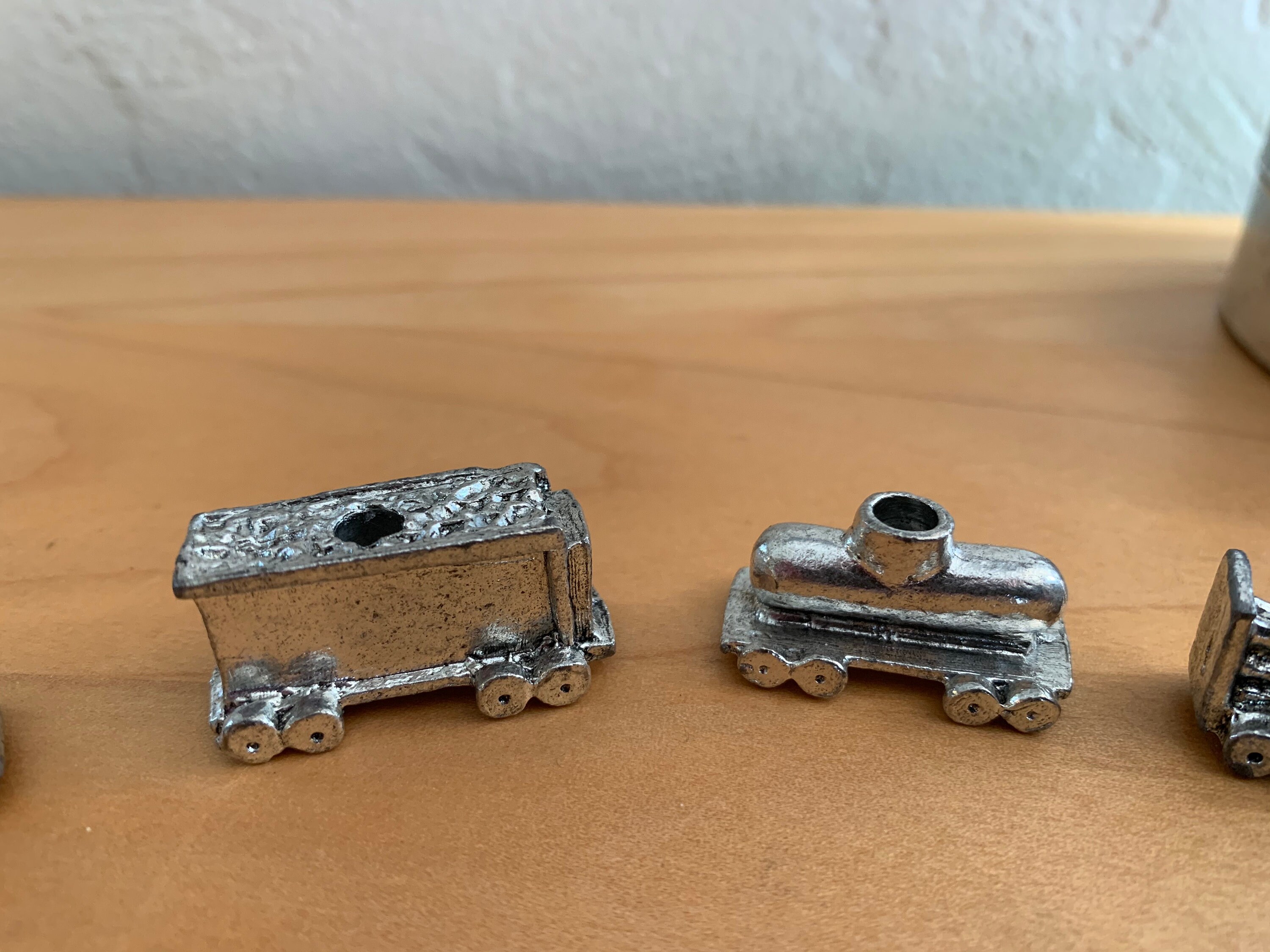 Metzke Miniature Pewter Train in Birthday Tin Etsy UK