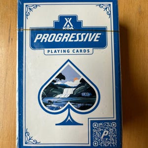KOA Progressive Insurance Sealed Deck Playing Card Campgrounds NOS