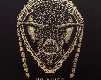 No Kings Shirt - Bumblebee - Bee - Protest - Conservation - Nature - Smiling Snake Shirt Company - WOMEN