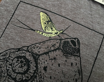 SWAMP THING Shirt - Alligator Snapping Turtle - Mayfly - Soft - Nature - Herpetology - Herps - Snapper - Smiling Snake Shirt Company - WOMEN
