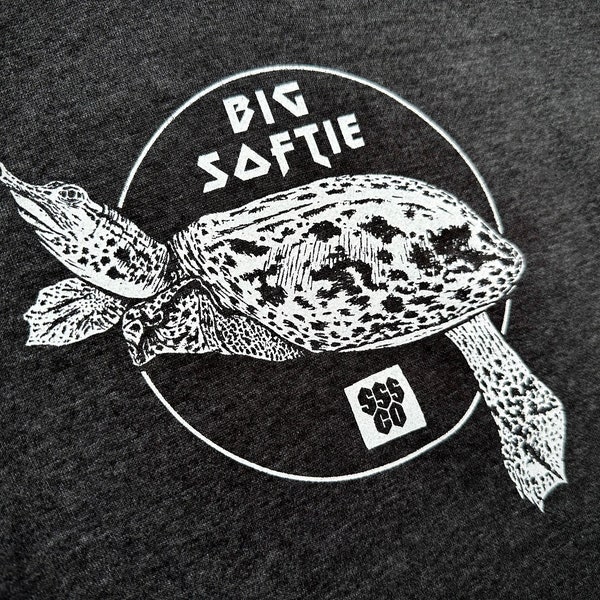 BIG SOFTIE Spiny Softshell TURTLE triblend shirt tank top tee soft nature lover vintage hand printed shell