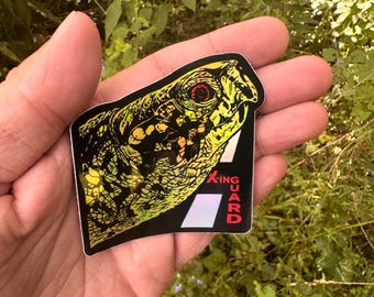 XING GUARD - Sticker - Holographic - Eastern Box Turtle - Herpetology - Herpetologist - Herp - Smiling Snake Shirt Company - Conservation