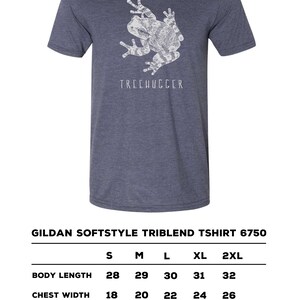 TREE HUGGER Gray Tree Frog Shirt Conservation Treehugger 