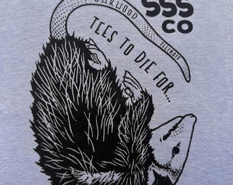 Tees To Die For Shirt – Virginia Opossum – Possum – Nature – Conservation – Smiling Snake Shirt Company - MEN