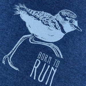 BORN to RUN - Baby Killdeer - Shirt - Bird Watching - Birding - Birder - Nature - Ornithology - Smiling Snake Company - MEN