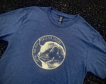 Big Brown BAT - Shirt - Support Your Local Skeeter Eaters - Chiropterology - Chiropterologist - Nature - Smiling Snake Shirt Company - WOMEN