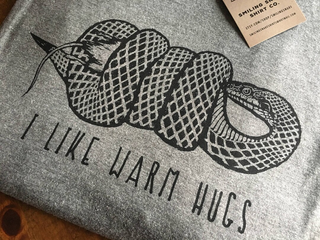 I Like Warm Hugs tri-blend T-Shirt tee or tank FROZEN nature tee OLAF elsa constrictor smiling snake shirt company soft funny joke
