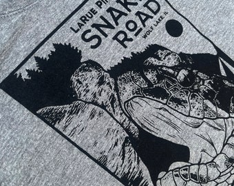 SNAKE ROAD Shirt - Cottonmouth - Water Moccasin - LaRue Pine Hills - Shawnee National Forest - Smiling Snake Shirt Company - Herps - MEN