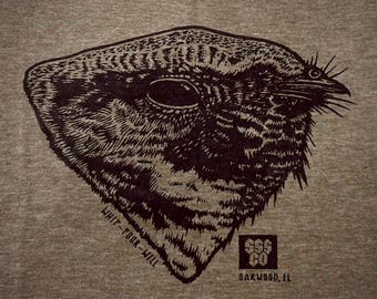 Whip-Poor-Will Shirt - Nightjar - Ornithology - Ornithologist - Nature - Bird - Smiling Snake - Conservation - MEN