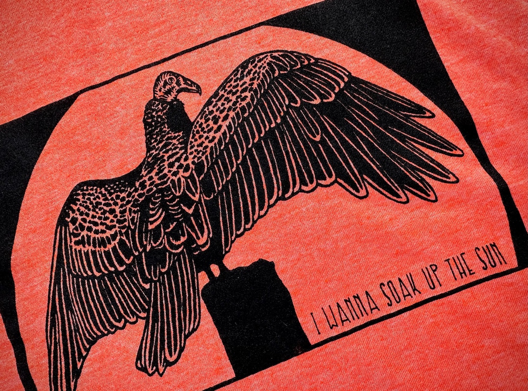 TURKEY VULTURE SHIRT I Wanna Soak up the Sun Bird Watching Raptor