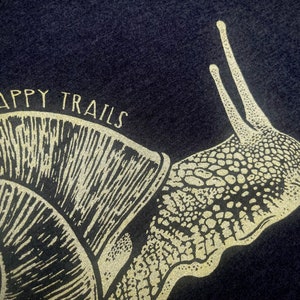 HAPPY TRAILS - Shirt - Snail - Mullusk - Nature - Conservation - Invertebrate - Conservation - Smiling Snake Shirt Company - MEN