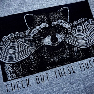 RACCOON Check out these MUSSELS triblend tank or tee t-shirt Nature Conservation Vintage Wildlife Smiling Snake Shirt Company Naturalist image 2