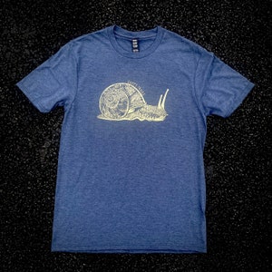HAPPY TRAILS shirt SNAIL mollusk nature conservation Smiling Snake Shirt Company image 3