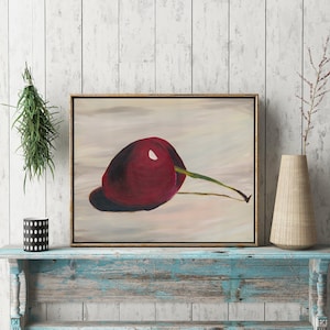 Cherry - Still Life Painting Wall Art Home Decor Canvas Prints Wall Decor Fruit