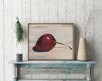 Cherry - Still Life Painting Wall Art Home Decor Canvas Prints Wall Decor Fruit