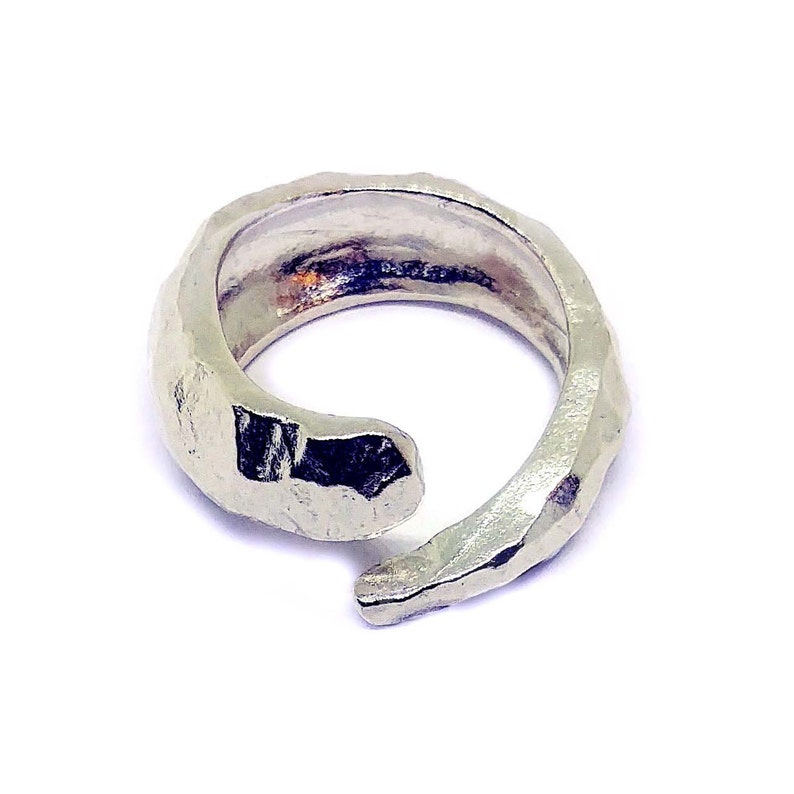 Sterling silver ring,modern ring,women/'s ring,ring for her,contemporary,thick silver ring,adjustable ring,ring for him,men/'s ring