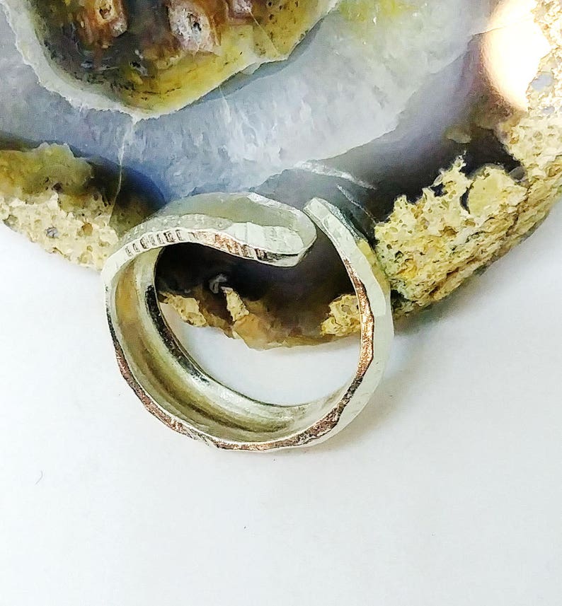Sterling silver ring,modern ring,women/'s ring,ring for her,contemporary,thick silver ring,adjustable ring,ring for him,men/'s ring