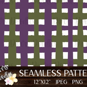 Papier numérique violet et vert, fichier sans couture pour Halloween, motif sans couture à carreaux, rayures d’Halloween PNG, conception de motif de surface