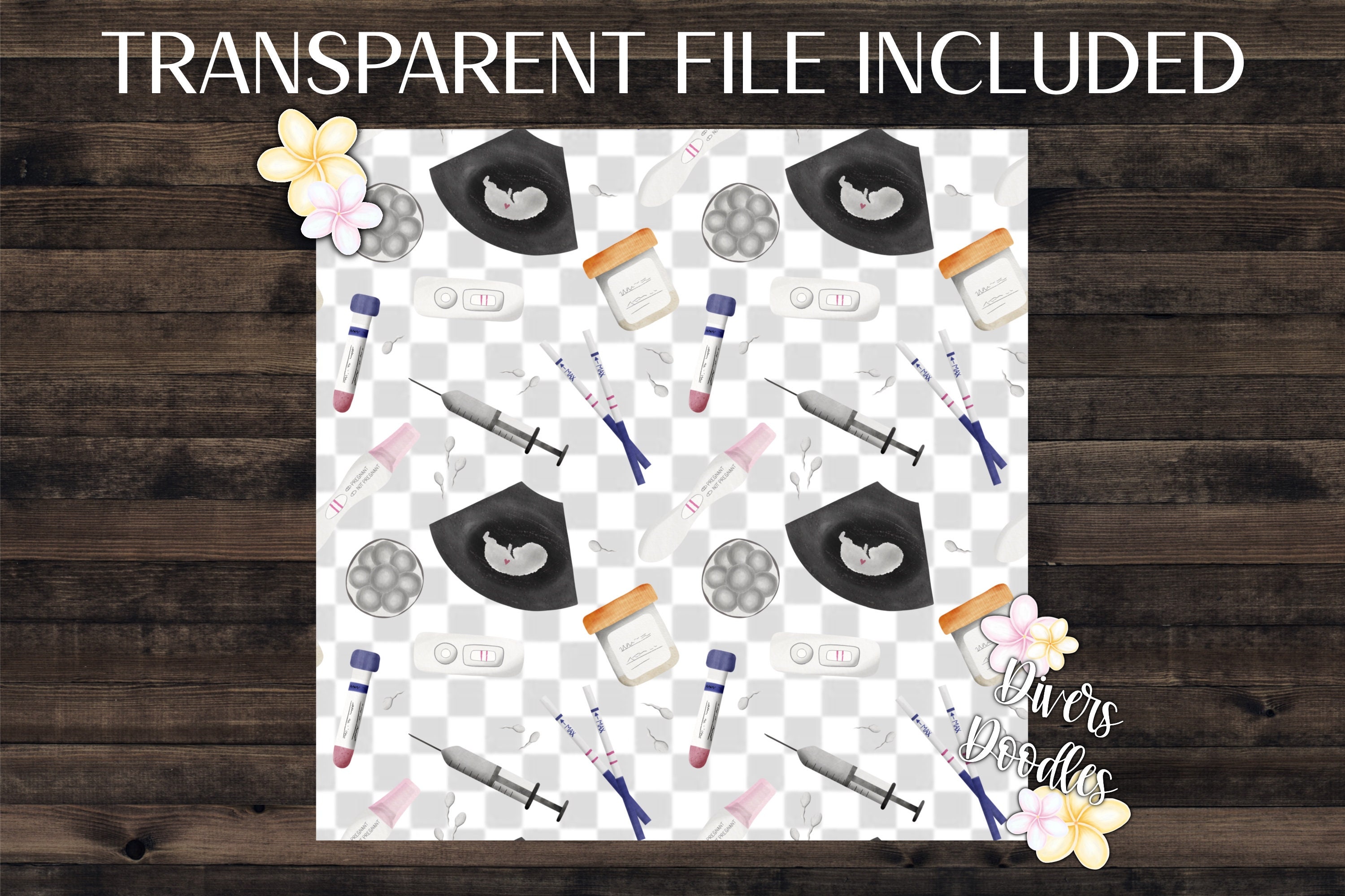 Ivf Computer Background IVF Digital Background Fertility Awareness Made With Love - Etsy