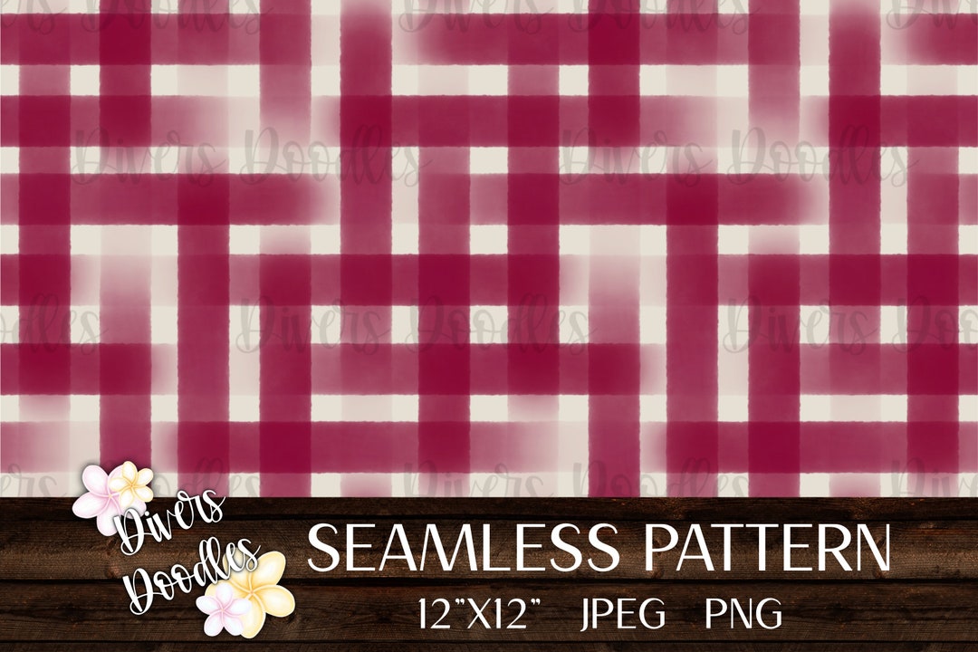 Pink Gingham Digital Paper, Plaid Seamless Files, Fall Plaid Seamless ...