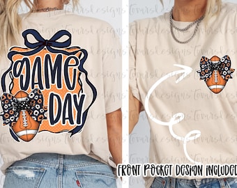 Oranje en blauwe voetbalwedstrijd, png, T-shirtontwerp (digitale download)