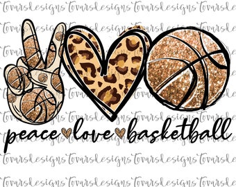 Free Free 188 Peace Love And Basketball Svg SVG PNG EPS DXF File