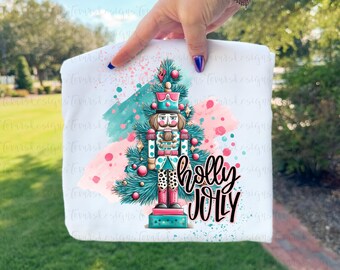 Preppy Nutcracker png, Coquette Pink Christmas Sublimation Design, Bow Nutcracker Clipart, Girly Holiday Printable Digital Download