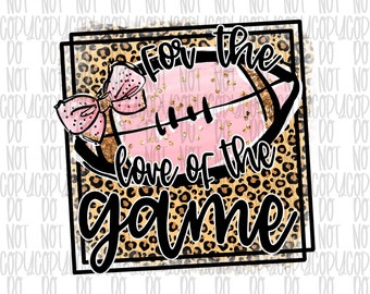 Pink Leopard Football Sublimation Design (PNG File)
