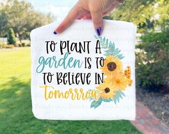 Gardening Quote Print, Sunflower Berry Wreath (digital Download