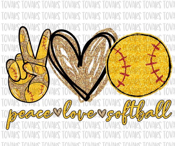Buy Peace Love Softball Shirt Shirts for Softball Lover Cool Online in  India 