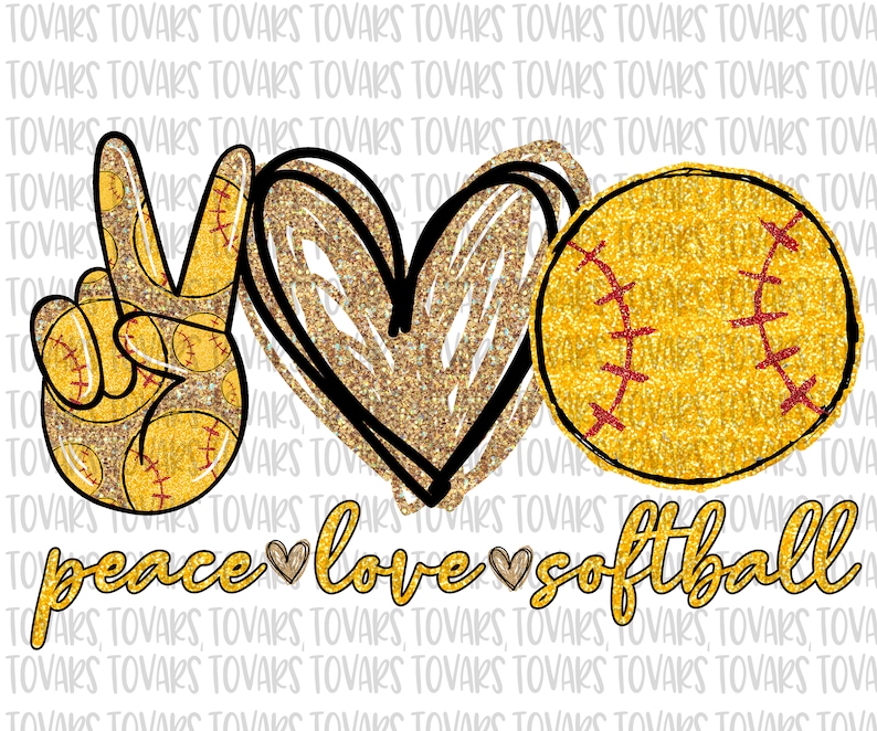 Free Free 143 Peace Love Softball Svg SVG PNG EPS DXF File