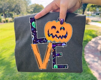 Love Halloween Sublimation Download Halloween Pumpkin PNG Instant Download Halloween Sublimation Design, Pumpkin Sublimation png