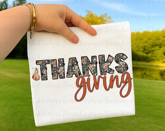 Clipart de Acción de Gracias: Diseño de sublimación PNG (Descarga digital)