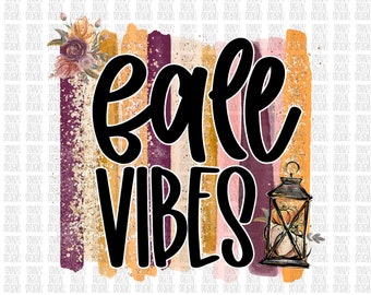 Fall Vibes Pumpkin Lantern PNG - Sublimation Design (Digital Download)