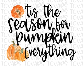 Pumpkin Spice Season PNG: Watercolor Fall Shirt Design (Digital Download)