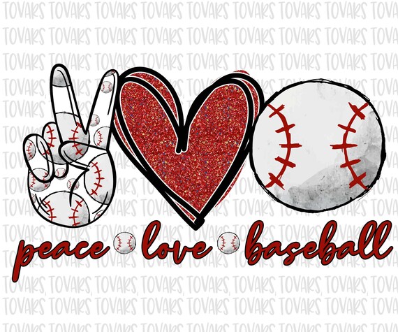 Free Free 165 Peace Love Baseball Svg SVG PNG EPS DXF File