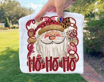 Preppy Santa png, Cute Christmas Santa Design, Santa Art, Preppy Holiday png, Modern Christmas Clipart Digital Download