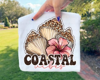 Coastal Seashells PNG Design: Beach Wall Art (Digital Download)