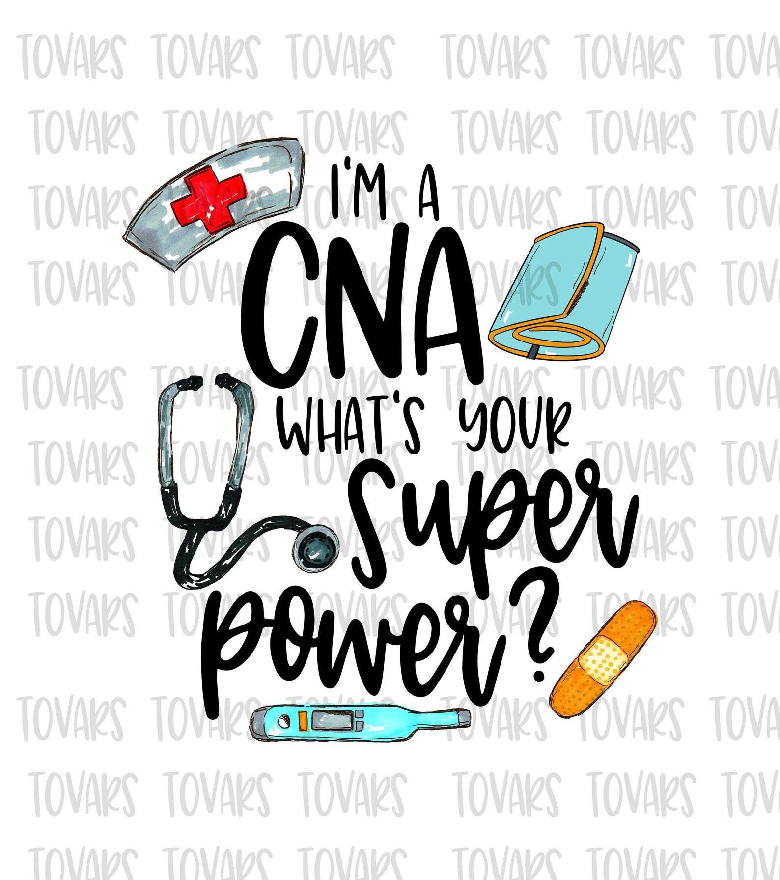 Kosmetiktasche Für CNA / Pflegekräfte – Mit Aufdruck „I‘m A CNA, What‘s Your Superpower?“