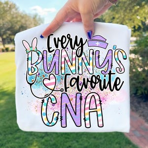 Jeder Hase's Lieblings-CNA Sublimation Download, Ostern CNA PNG, Instant Download Cna Bunny Sublimation, Cna Sublimation Design Bild 1