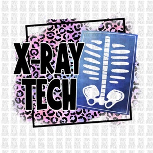 X ray tech leopard Sublimation Download, Radiology and imaging PNG, Sublimation Download, x-ray tech PNG, radiology sublimation design