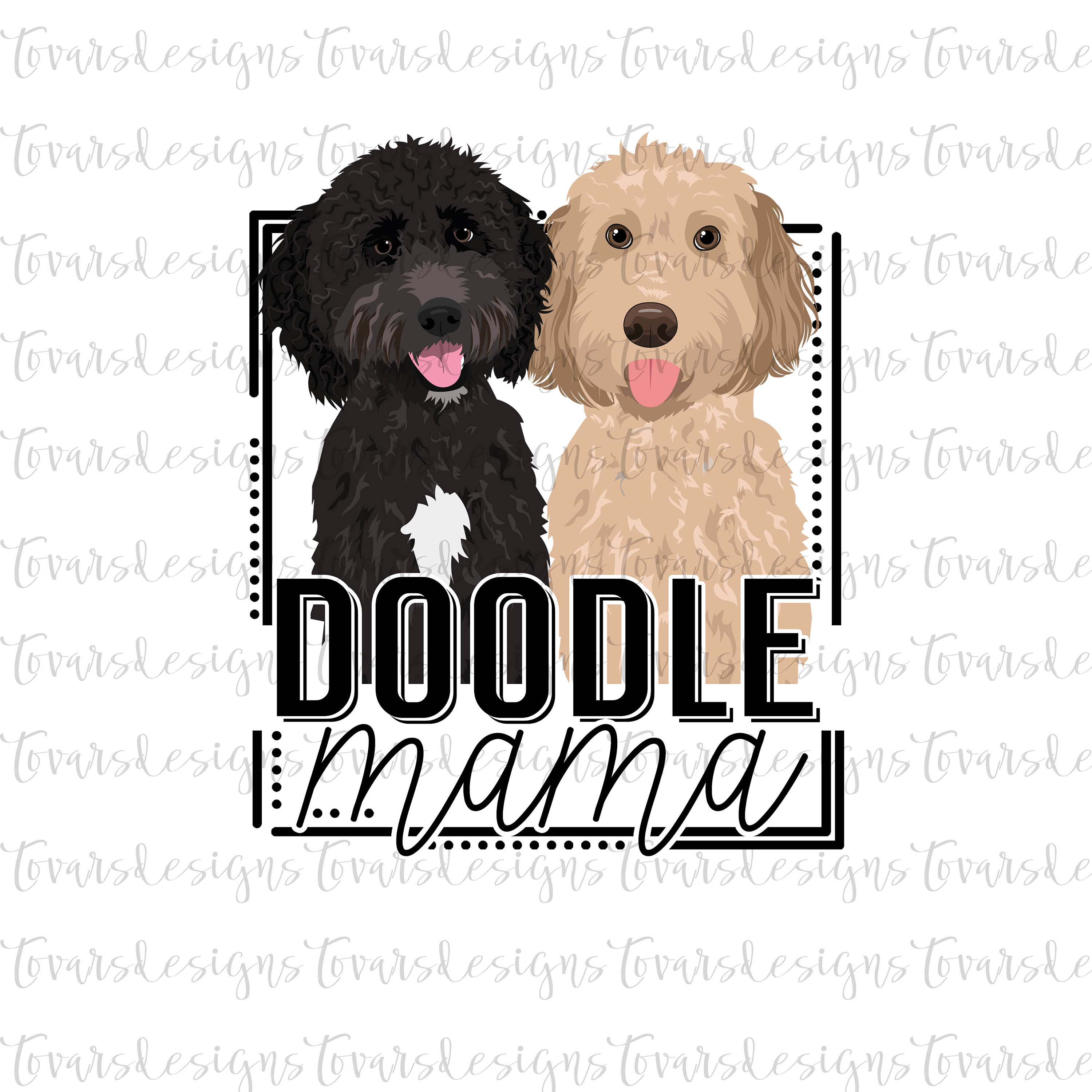 Doodle Mama PNG: Doodle Dog Sublimation Design (digital Download) - Etsy