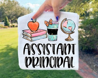 Assistant Principal png, School Sublimation Design, Educator Clipart, Admin Life Printable Art, Digital Download
