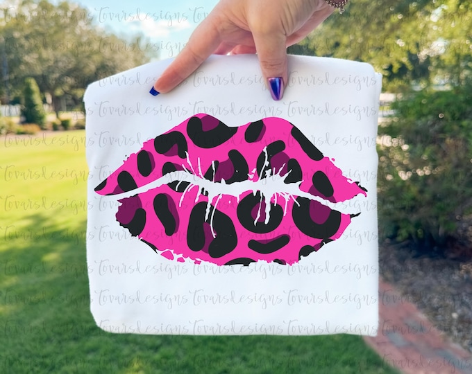 Leopard Lips Png , Leopard Lips Clipart Sublimation Designs Downloads ...