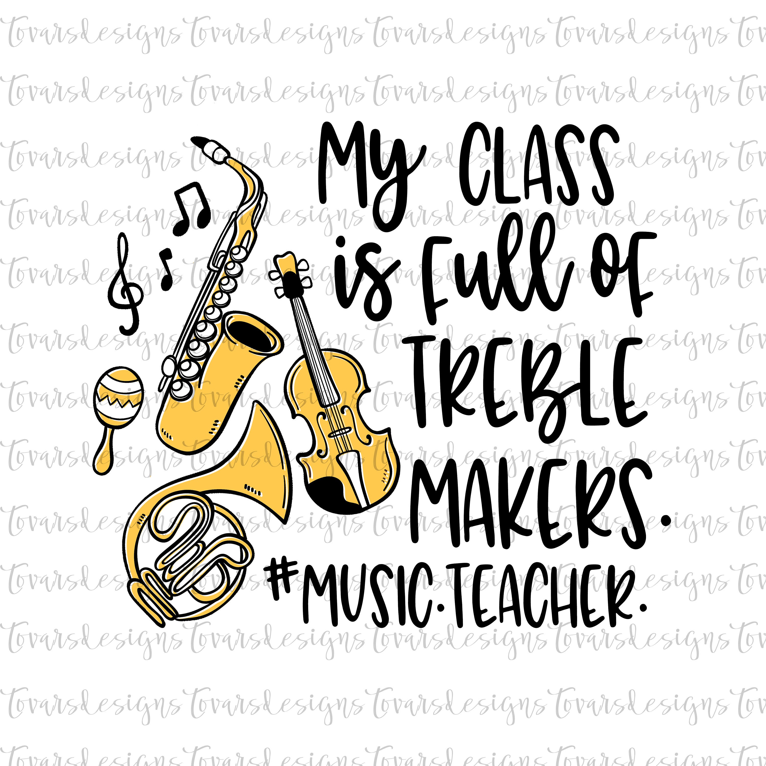 Download Music Teacher Sublimation Download Music Teacher Png Etsy